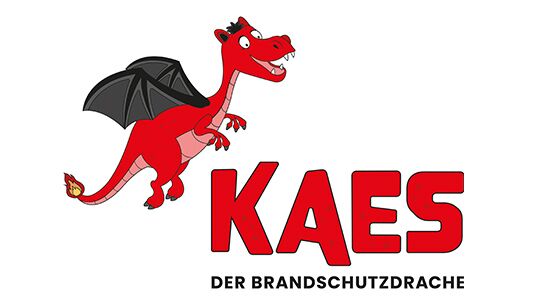 Logo Brandschutzdrache - Verhalten im Brandfall für Kinder