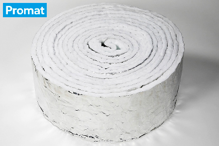 Brandabschottung Promat Promaglaf Köln Das Bild zeigt eine Rolle Promaglaf, ein Hilfsmittel zur Brandabschottung