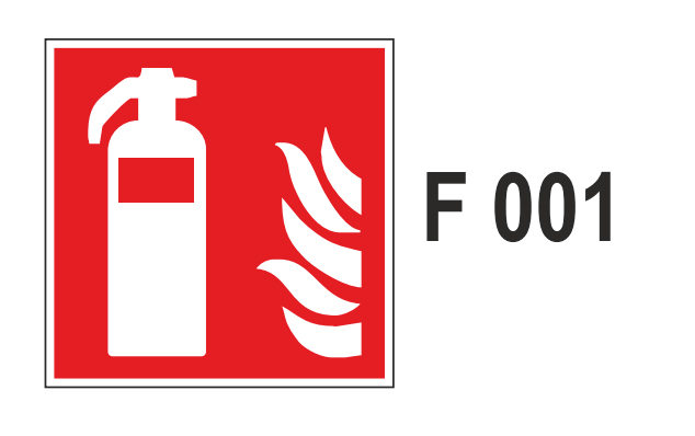 symbolschild feuerlöscher